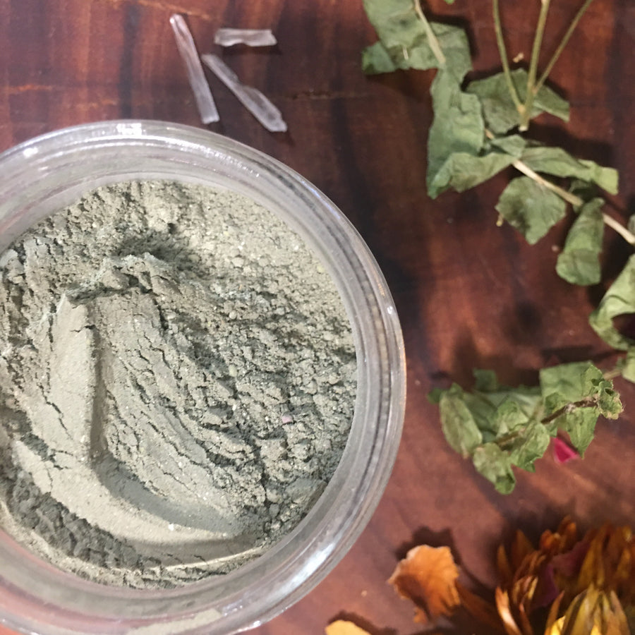 Bright Star, willow bark & green tea mask